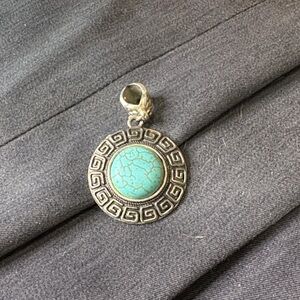 Vintage Stirling Silver and Turquoise Pendant
